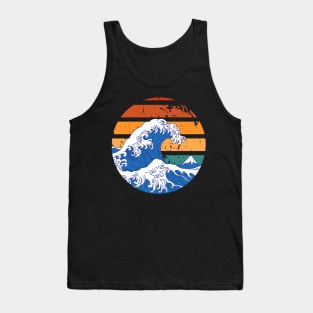 Kanagawa wave Tank Top